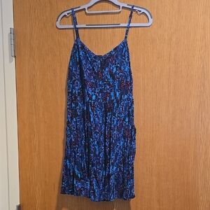 Express Blue and Purple Floral Dress